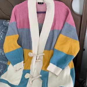 Cozy multi color Cardigan